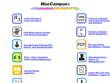 Tablet Screenshot of maccampus.de